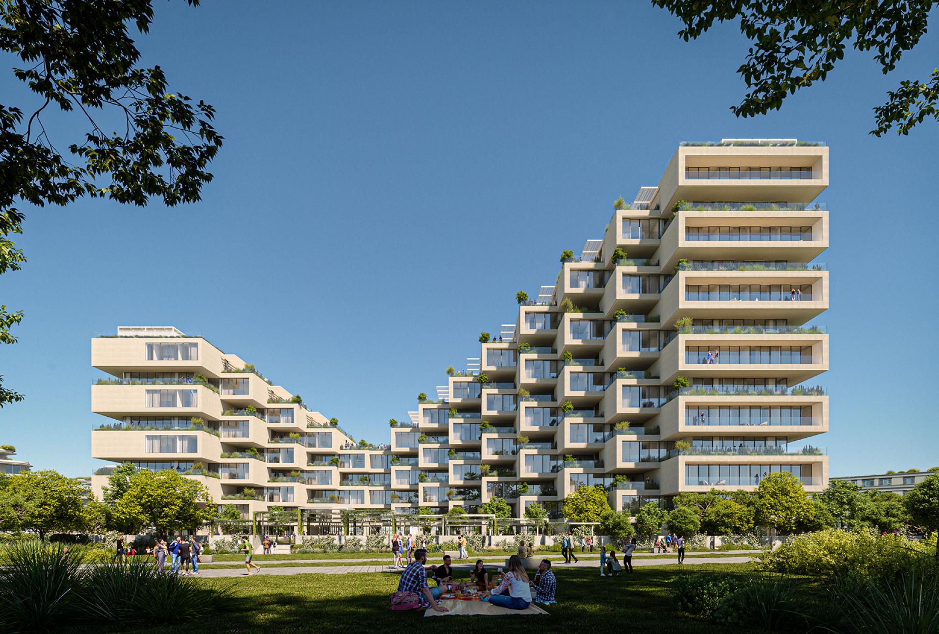 πανοραμική πρόσοψη του Park Rise