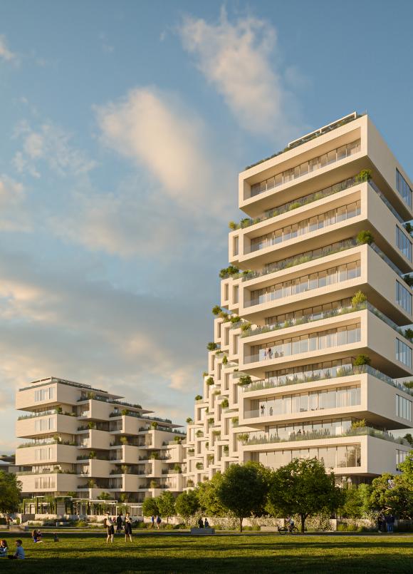 πρόσοψη κτιρίου του park rise