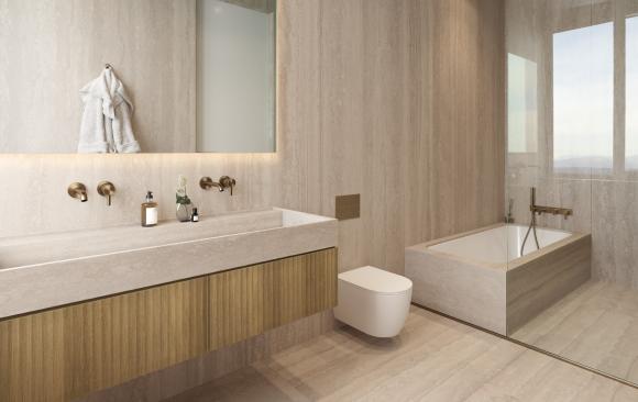 πανοραμική εικόνα μπάνιου διαμερίσματος Park Rise